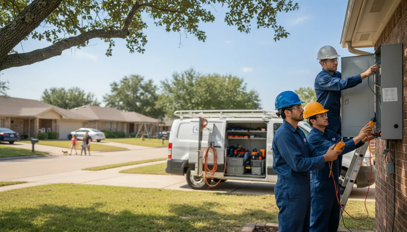 Certified electrician providing emergency electrical services in Friendship, AR